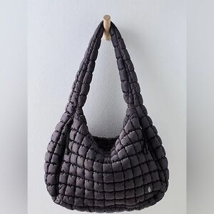 Free People FP Movement Quilted Carryall Bag In Graphite